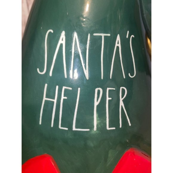 Rae Dunn Ceramic Christmas Elf Santa's Helper Hat Decor - Picture 6 of 9